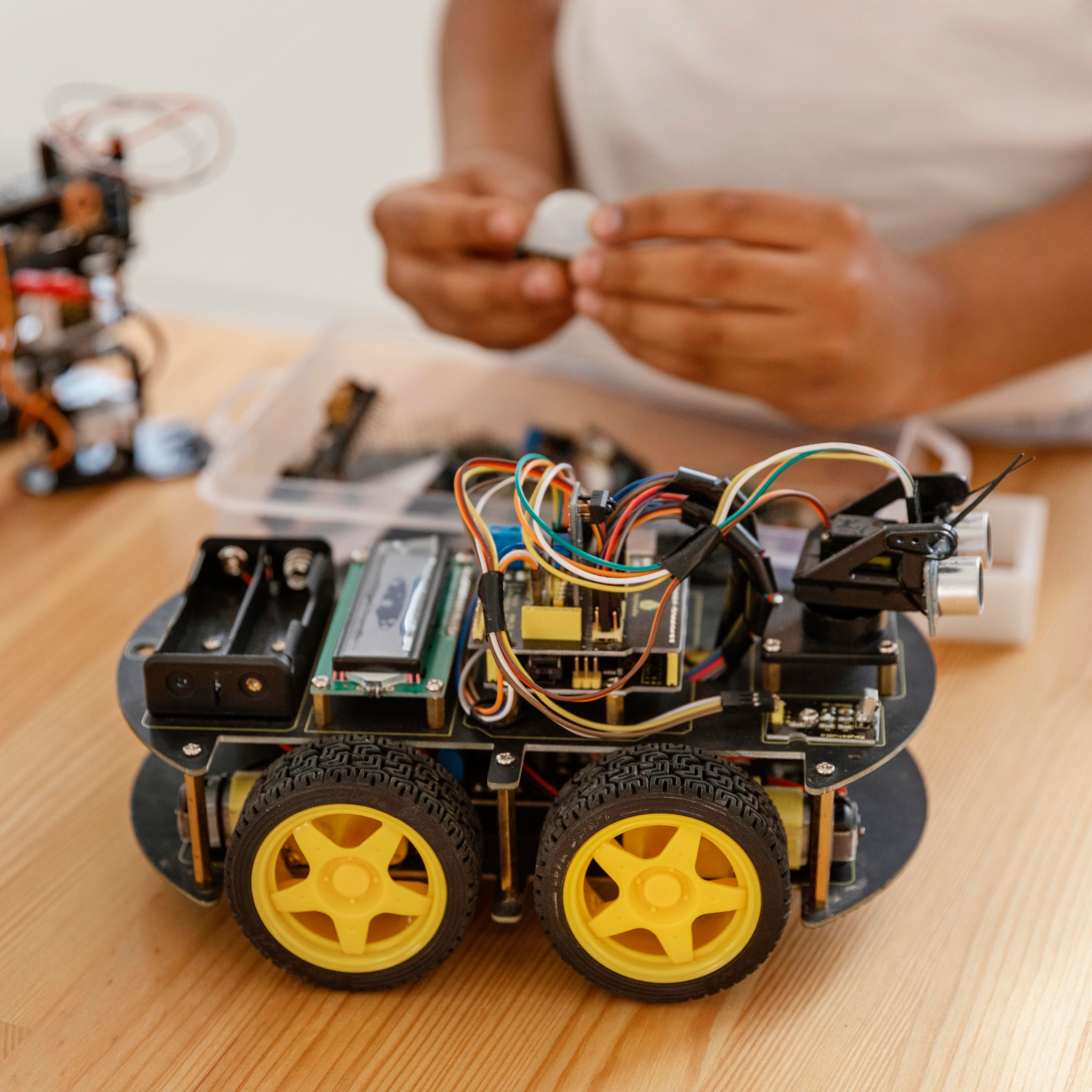 Robotics kit close-up